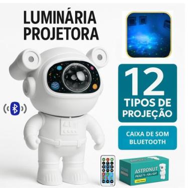 Imagem de Projetor Astronauta Galáxia Luz Infantil Som - ROMI
