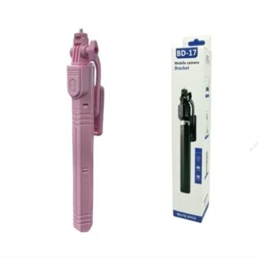 Imagem de Selfie Stick 1.7O M de Comprimento Sem Fio Bluetooth Tripé Portátil Retrátil (ROSA)