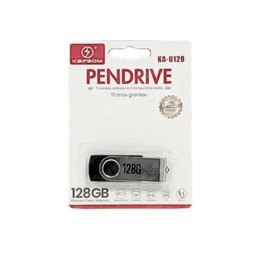 Imagem de Pendrive 128GB Transfere Armazena e ompartilha Dados USB 2,0 Musica Fo