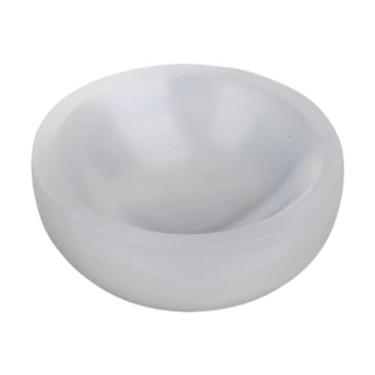 Imagem de Wswqop Suporte de pedra para tigela de selenita, decoração, tigela de joias para exibição, presente de inauguração, prateleira, Redondo