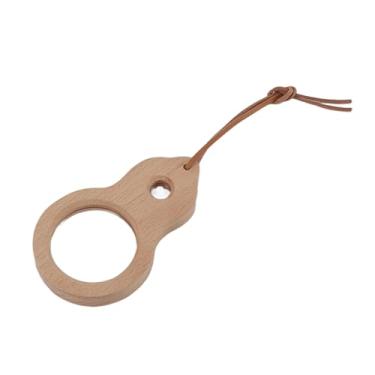 Imagem de Lupa de madeira cota pequena portátil suavização portátil robusta de ponta de madeira para leitura de livros em casa