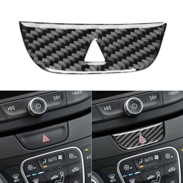 Imagem de GDFJGD Fibra de carbono preta compatível com Chevrolet Malibu L/LS/RS/LT 2016-2025 2017 2018 2019 2020 2021 2022 2023 2024 acessórios de aviso de perigo de carro pisca-pisca interruptor de luz