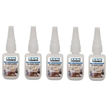 Imagem de 05 Un Cola Adesivo Instantânea Tek Bond Moveleira 793 20Gr