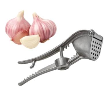 Imagem de Espremedor De Alho Alumínio 5 Utilidades 15 Cm Quebra Nozes Descaroçador Descamador Abridor