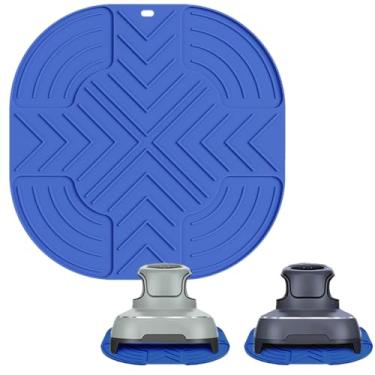Imagem de Air Fryer Trivets adequados para Ninja Crispi- Almofadas quentes de silicone para acessórios Ninja Crispi Airfryer - Suporte de cozinha antiderrapante portátil resistente ao calor - azul escuro