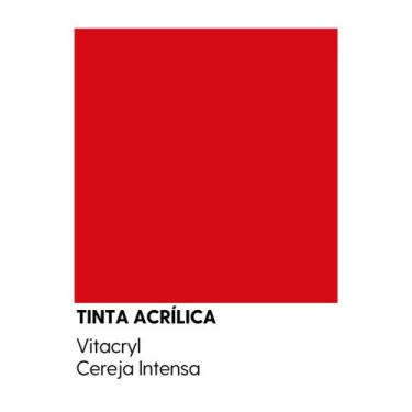 Imagem de Tinta Semibrilho Premium Vermelhos - Vitacryl, Cereja Intensa, 3,6 lts