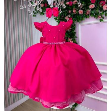 Imagem de Vestido Ysa Kids Francine Rosa - Belli Kids, 14, Rosa