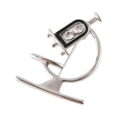 Imagem de Broche De Zircônia Com Pingente De Microscópio, Equipamento Médico, Pa