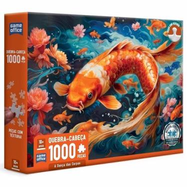 Imagem de Quebra Cabeça 1000 Peças A Dança Das Carpas Game Office Puzzle - Toyst