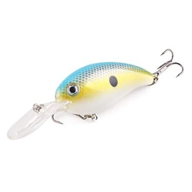 Imagem de ZZTWER 1 Isca de pesca de manivela 10 cm 14 g Isca rígida artificial para robalo, lúcio, pesca marítima