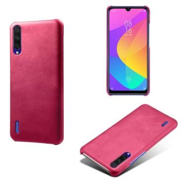 Imagem de Capa para Xiaomi A3,Proteção contra quedas,Casca de volta de cor sólida simples,Design de couro de imitação de plástico-Rose
