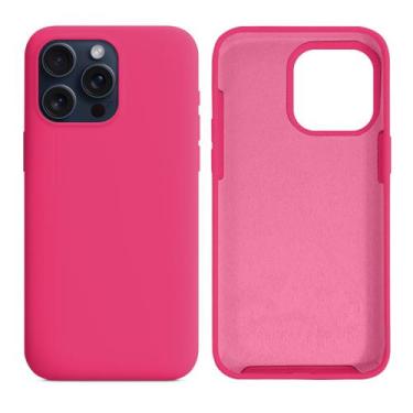 Imagem de Capinha Compatível com iPhone 15 Pro Max Silicone Aveludada - GCM CASE