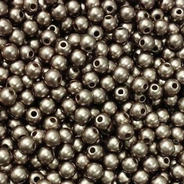 Imagem de PÉROLA DE ABS LISA Nº 06 20G PEROLA 6 MM - LADEIRA BIJUTERIAS, MARROM