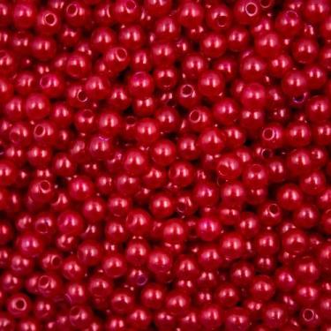 Imagem de PÉROLA DE ABS LISA Nº 05 20G PEROLA 5MM - LADEIRA BIJUTERIAS, VERMELHO