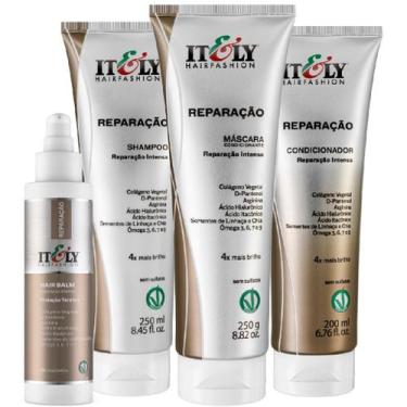 Imagem de Kit Itely Reparação Capilar Intensa Cabelos Danificados Tratamento Com