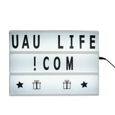 Imagem de Painel Luminária Led Cinema Light Box Letreiro 96 Caracteres - OEM