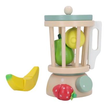 Imagem de RiToEasysports Liquidificador de Suco de Brinquedo, Fingir que Cortando Frutas de Madeira de Cozinha de Brinquedos de Brinquedos para Jardim de Infância e Casa