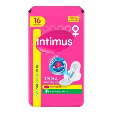 Imagem de Absorvente Tripla Protecao Seca Intimus c abas 16un