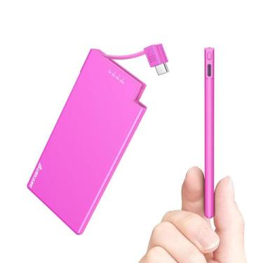 Imagem de Carregador portátil Auskang 5000mAh com cabo USB-C embutido