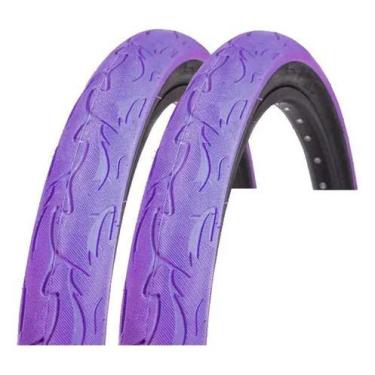 Imagem de Par Pneu Kenda Flame Aro 26 X 2.125 Grau Viking Gios - NTZ, Roxo