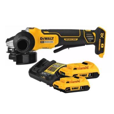 Imagem de Lixadeira Esmerilhadeira 2 Bateria 20v Dcg413b Dewalt Bivolt