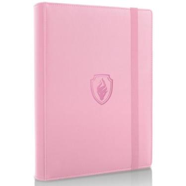 Imagem de Encadernador de cartas colecionáveis Fabmaker 9 Pocket PU Cover rosa