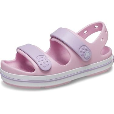Imagem de Crocs Sandália infantil Crocband Cruiser, bailarina/lavanda, 7 crianças pequenas