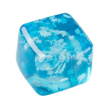 Imagem de Generic Cubos de Gelo em Formato de Bola, Brinquedos Fidget com Flocos de Neve Dentro, Cubo Sensorial de Apertar para Lembrancinhas de Festa, Presente de Aniv, 5.5 Cm
