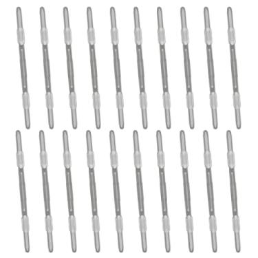 Imagem de PATIKIL 20 peças de grampos de encadernação de papel de folha solta, organizadores de papel de plástico preto, fixadores de caderno, clipe de fichário reutilizável para documentos de gráfico de