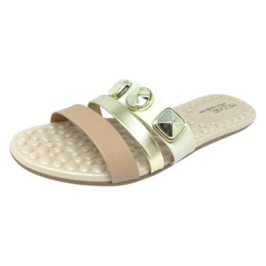 Imagem de Chinelo Rasteiro Feminino Ultra Conforto Pins Slide Modare