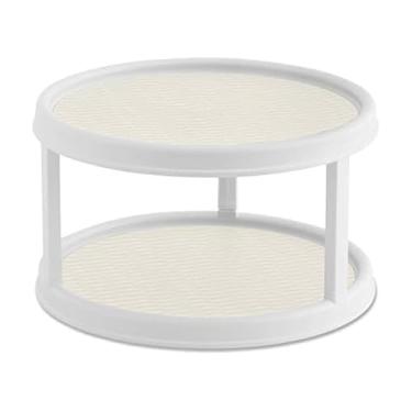 Imagem de Copco Toca-discos antiderrapante de 2 níveis, 30,5 cm, creme