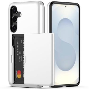 Imagem de Nvollnoe Capa para Samsung S25 Plus com suporte para cartão de camada dupla, capa protetora resistente, compartimento oculto para cartão, capa carteira fina para Samsung S25 Plus de 6,7 polegadas