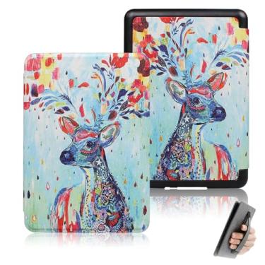 Imagem de GUKSRASO Capa para Kindle Paperwhite 11ª Geração/Signature Edition 2021 (6.8", Modelo: M2L3EK/M2L4EK) - Função Inteligente de Despertar/Dormir Automática, com Alça de Mão