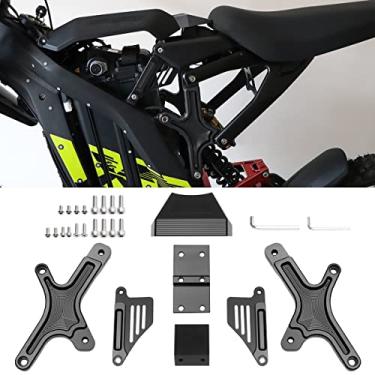 Imagem de URLWALL Kit De Elevação Suspensão Assento Carroçaria, Extensores Subchassi Para Sur Ron Light Bee X E S Segway X160 X260, Suporte Durável Antiferrugem Alumínio Cnc, Peças Surron (Preto)