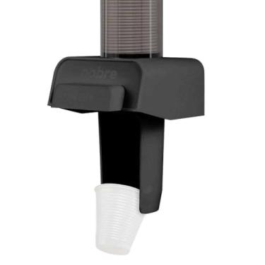 Imagem de DISPENSER SUPORTE PORTA COPOS DESCARTÁVEIS DE ÁGUA NOBRE 150a 200ML(Preto)
