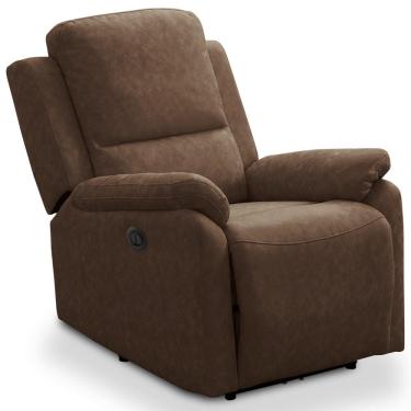 Imagem de Poltrona do Papai Retrátil Reclinável Lutz F04 Couríssimo Chocolate - Lyam Decor