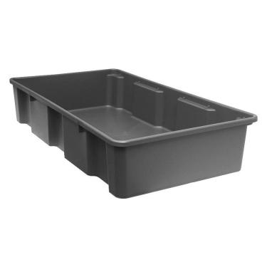 Imagem de Caixa Organizadora 32 Litros Multiuso Longa Retangular Cinza