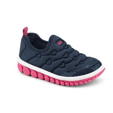 Imagem de Tênis Infantil Menina Bibi Roller 2.0 Marinho Pitaya Escolar, Azul, Es