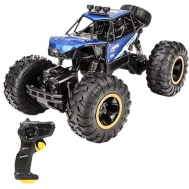 Imagem de Brinquedo Carrinho Controle Remoto Recarregável Road 4x4 Rock Crawler 