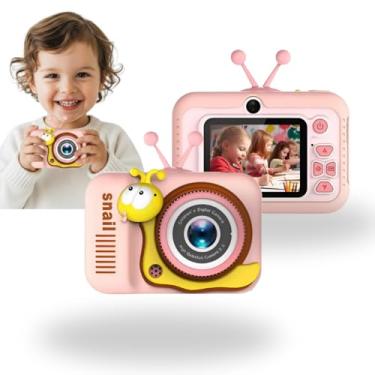 Imagem de Câmera Infantil Digital Caracol HD 1080p – Diversão Segura com Jogos, Zoom 4x e Tela 2.0