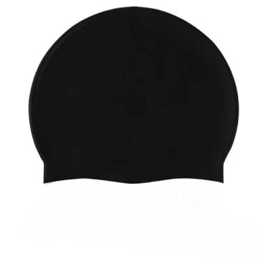 Imagem de Touca De Silicone Para Natação Jovens e Adultos (PRETO)
