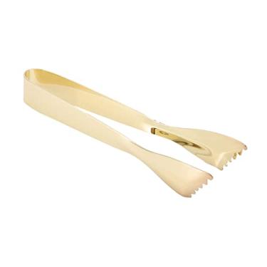 Imagem de Ailgely Pinças de Gelo, Aço Inoxidável de Grau de Alimentos, Evita Pinças de Açúcar Deslizando Com Design Esbelto, Adequado para Cubos de Gelo, Cubos de Açúcar, Fatias de Limão, Geleias, (Ouro