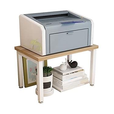 Imagem de SUNESA Suporte de impressão, suporte de impressora de monitor, elevador de PC, prateleiras organizadoras de armazenamento de mesa multiuso, elevador de impressora para mesa de impressora doméstica