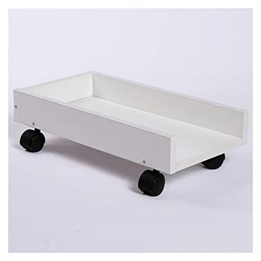 Imagem de Suporte de PC PC Mainframe Suporte PC Torre Suporte de Carrinho, Suporte de CPU Carrinho com Laterais Protetoras Suporte de CPU com 4 Rodas Rodízios sob Suporte de Mesa (Cor: Ouro)