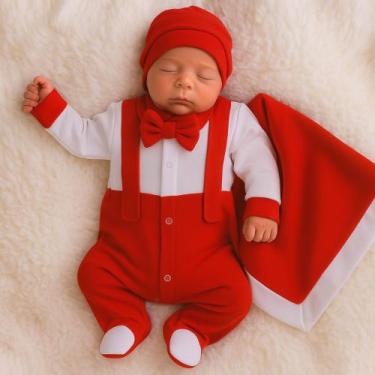 Imagem de Saída Maternidade Kit 04 Peças Heitor Roupas de Bebê Menino - Kolim En