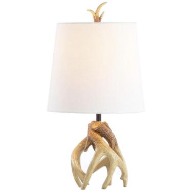 Imagem de Abajur Luminária de Mesa, Estilo Costeiro com 48 cm de Altura para Quarto, Sala de Estar e Escritório, 110V 40W, JONATHAN Y, Branco