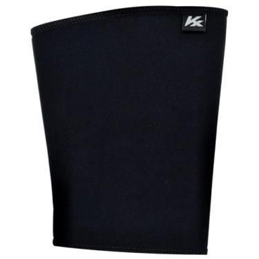 Imagem de Joelheira Lisa Kanxa Linha Neoprene Para Recuperação Esportes Têxtil Poliamida 1181 - Preto/Azul