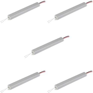 Imagem de Kit 5 mini fonte chaveada slim palito 24w 2a bivolt 12v ip20 galaxy