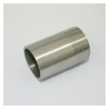 Imagem de Conector de acoplamento de bocal de solda de aço inoxidável 304 com comprimento de rosca macho de 2,5 cm de comprimento de 50 mm WWECCQIJ