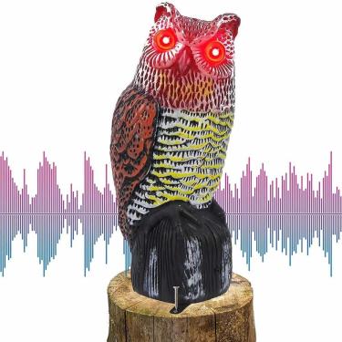 Imagem de Coruja Espantalho Repelente Sonoro Pombo Pássaros Pragas Top